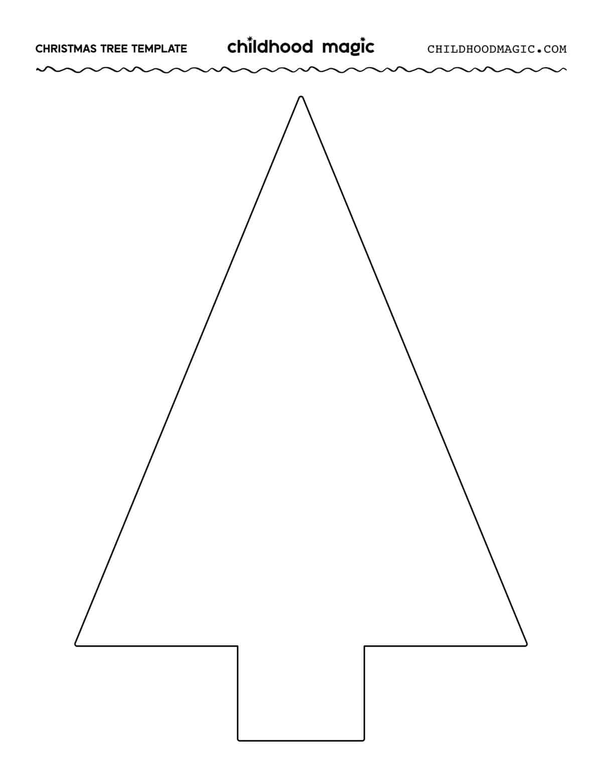 christmas tree outline - childhood magic